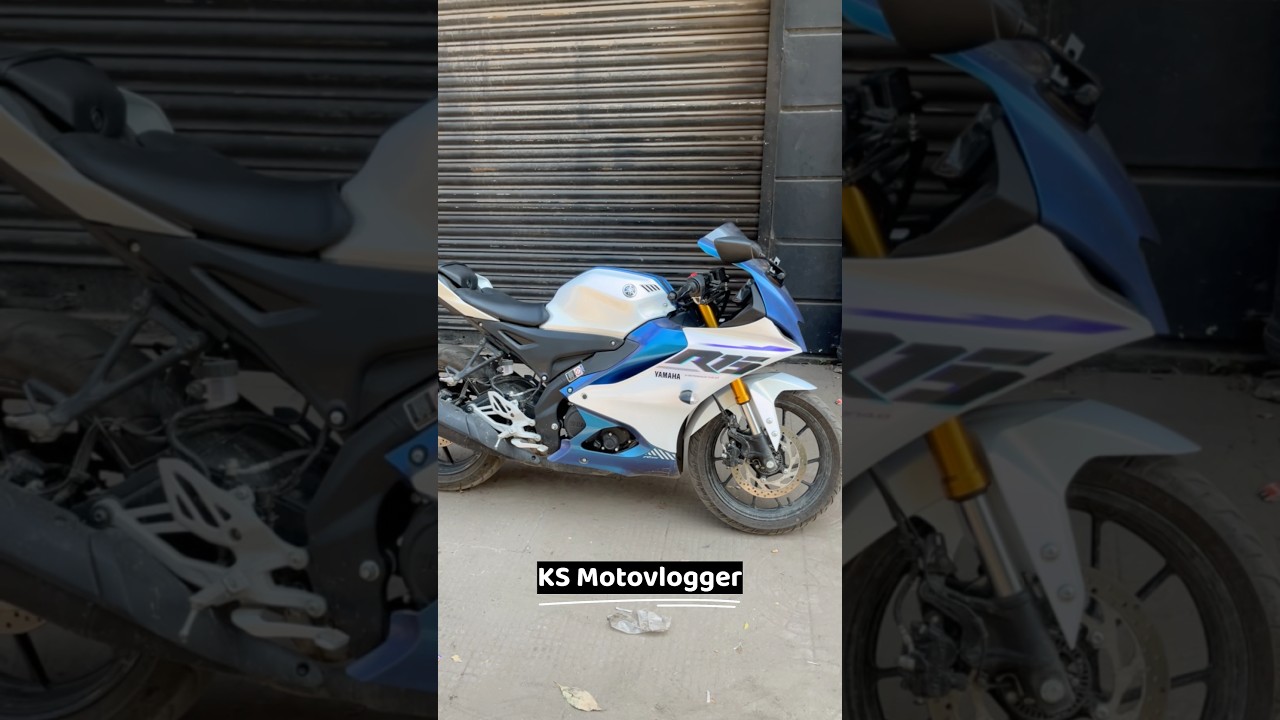 Yamaha R15 V4 Matte Pearl White Colour Model 2025 #yamaha #yamahar15 #shorts #shortsvideo #trending