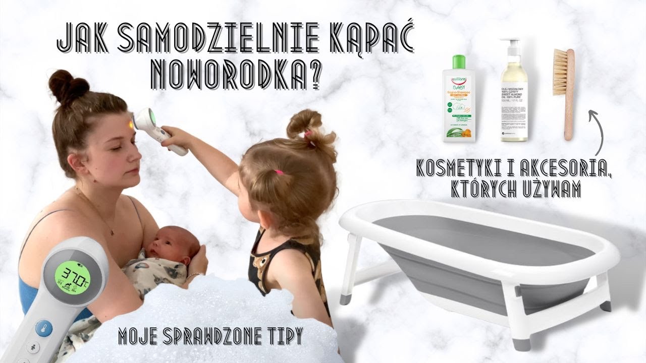 KĄPIEL NOWORODKA - Nasza wieczorna rutyna KROK po KROKU 👶🏼  🛁 🧴