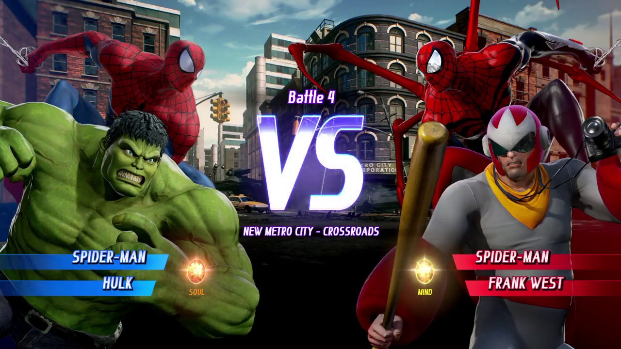 MARVEL VS. CAPCOM: INFINITE: Человек-паук, Халк, геймплей в аркадном режиме
