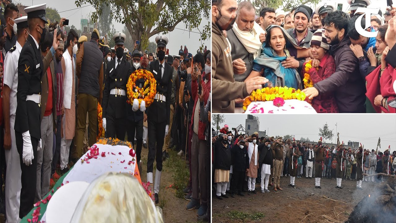 Panipat: Krishan Kumar, Master Chief Petty Officer of Navy, cremated at his native village Sutana