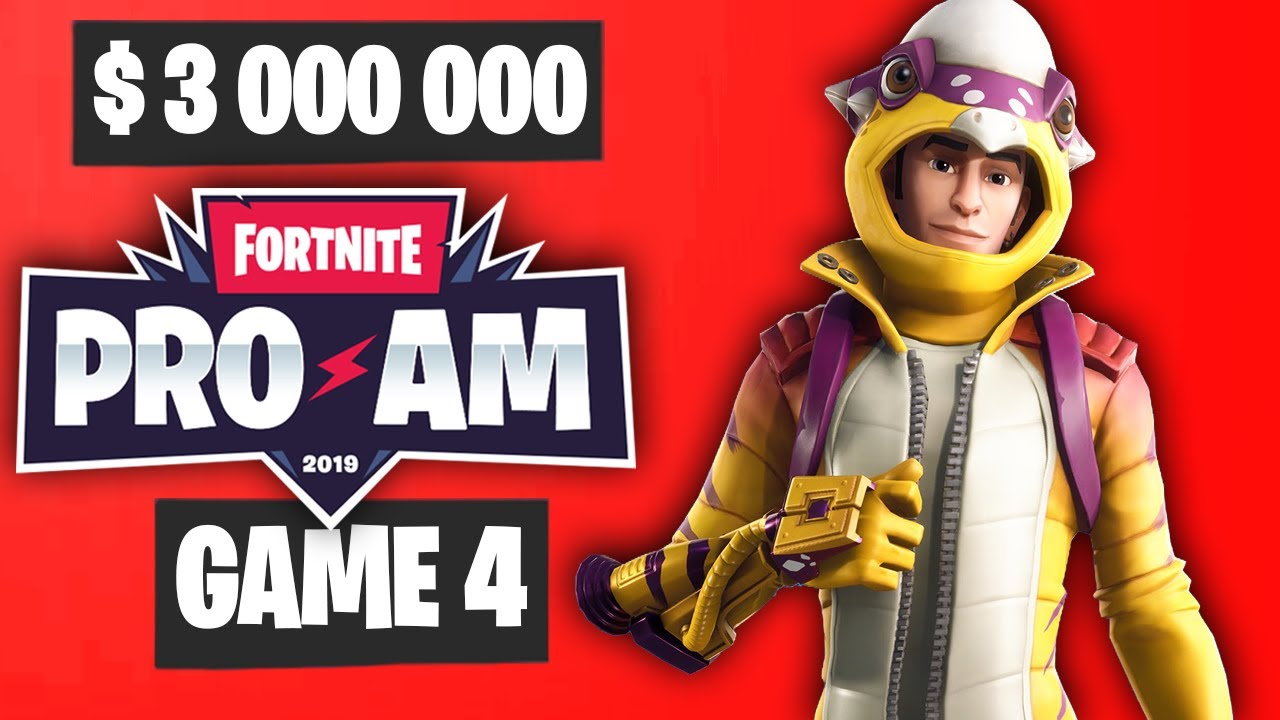 Fortnite PRO AM Game 4 Highlights - PRO AM Final Game Highlights Final Results [Summer Block Party]