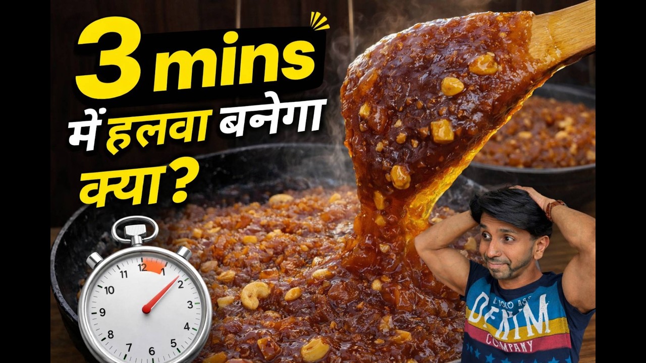 HIgh Fiber Halwa in 3 mins by IndiCowboy