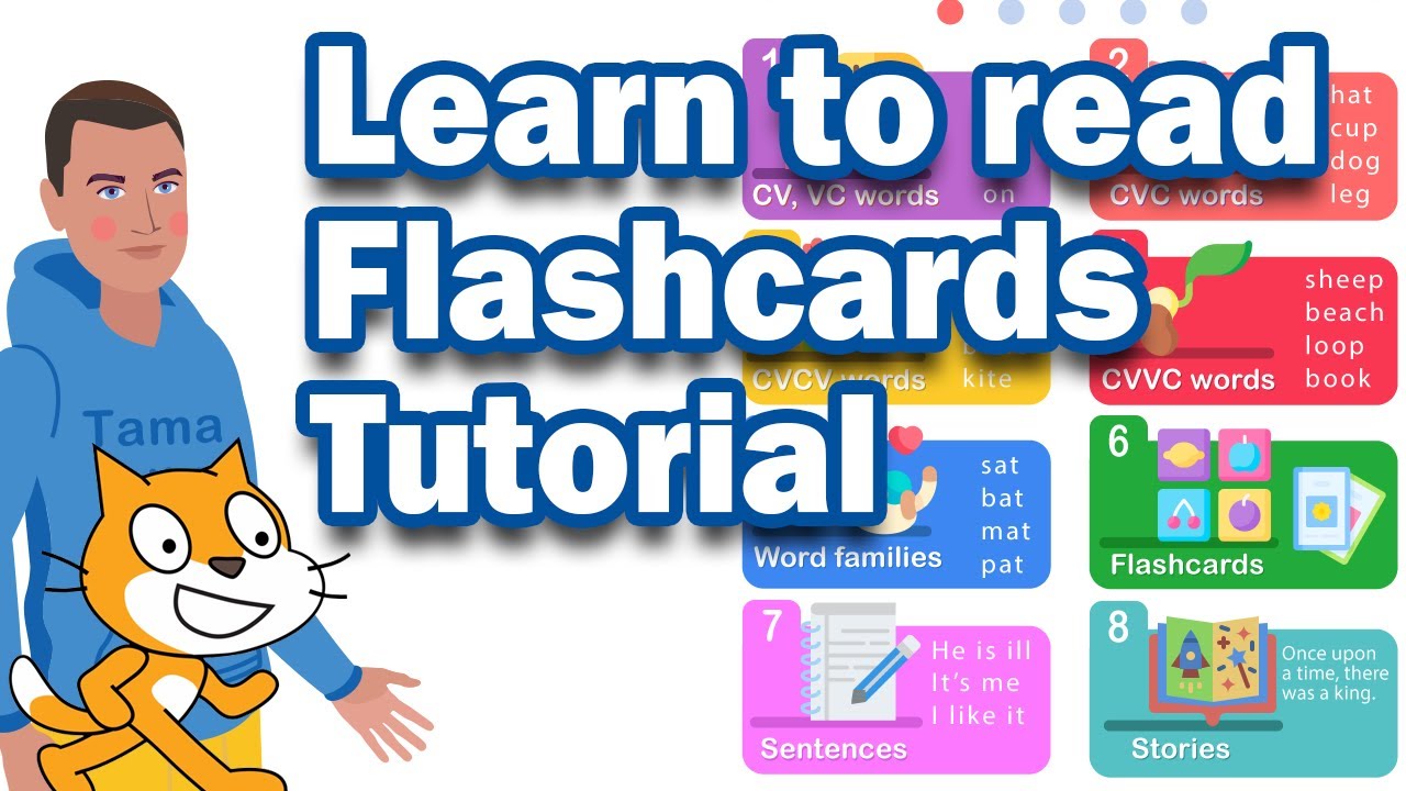 Learn to read Flashcards, How to make a Tutorial in Scratch, Turbowarp