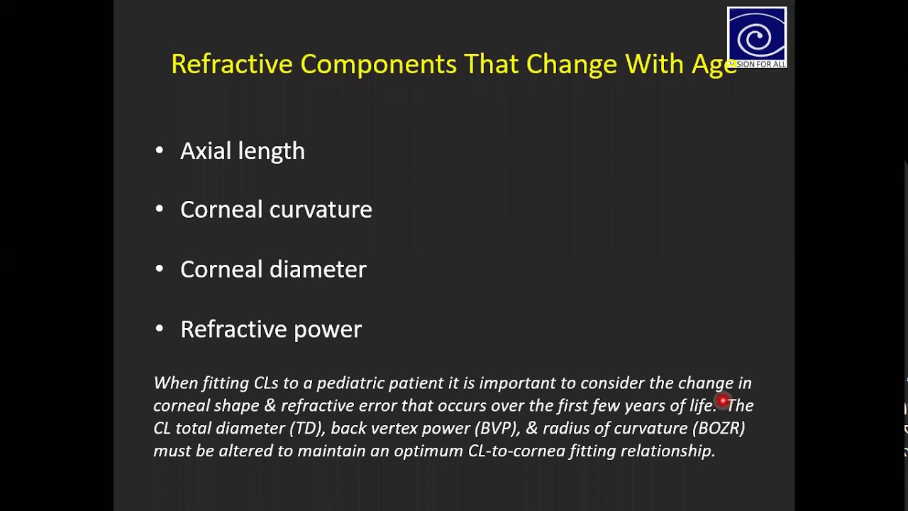 CONTACT LENSES FOR PEDIATRICS