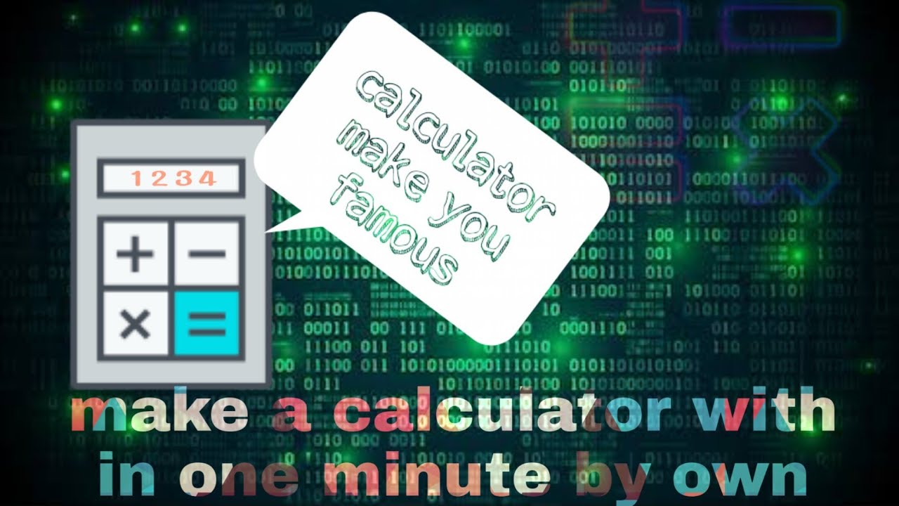 How make a simple calculator  using notepad...|with in 1 minute|