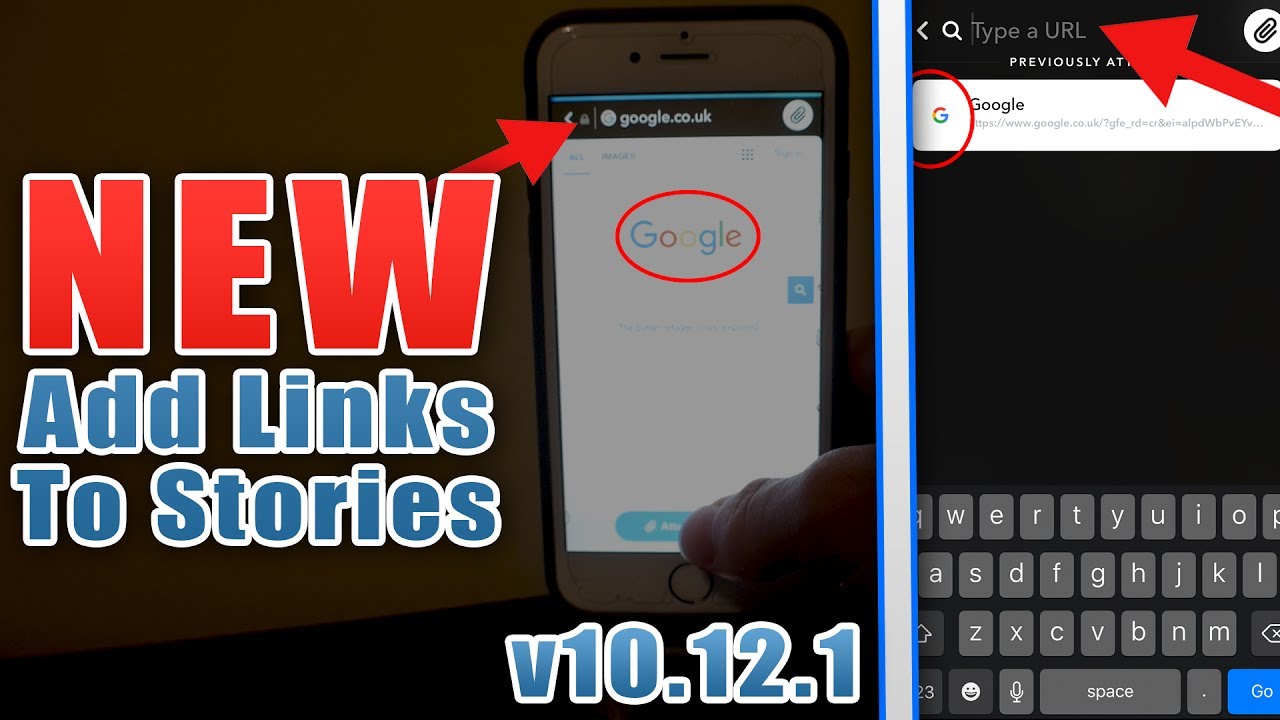How To Add Links (URL's) To Snapchat Stories In Snapchat - Snapchat NEW Update - Snapchat v10.12.0