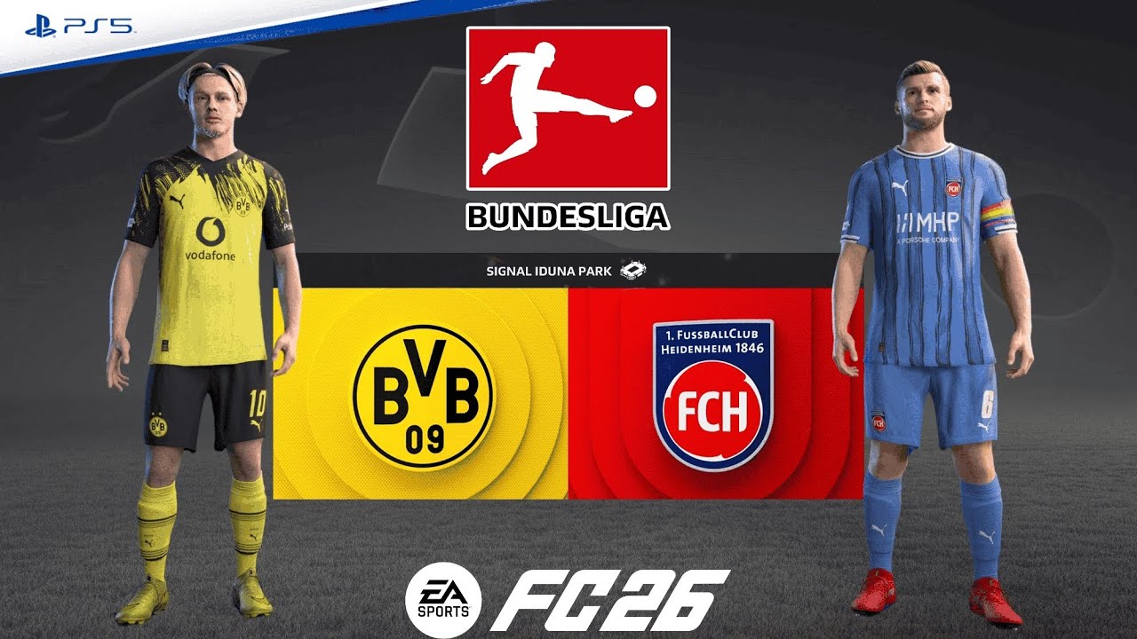 Dortmund v Heidenheim | Bundesliga 25/26 Matchday 20 | Match Simulation | FC 26 – PS5™ [4K]
