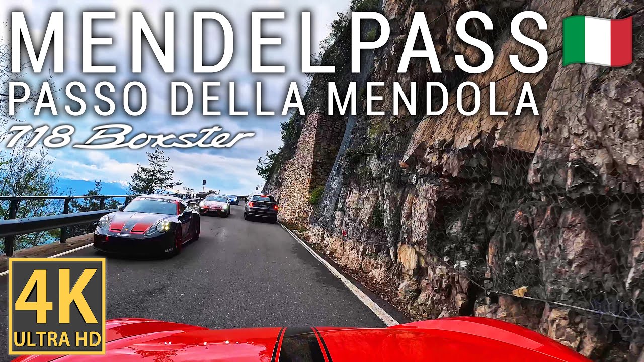 Driving Mendelpass (Passo della Mendola) - Eppan to Fondo - PORSCHE 718 Boxster | Italy [4K]