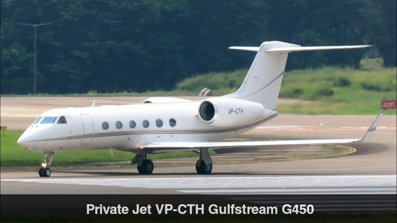 Jet Pribadi Gulfstream G-450 Take Off Bandara Soekarno-Hatta