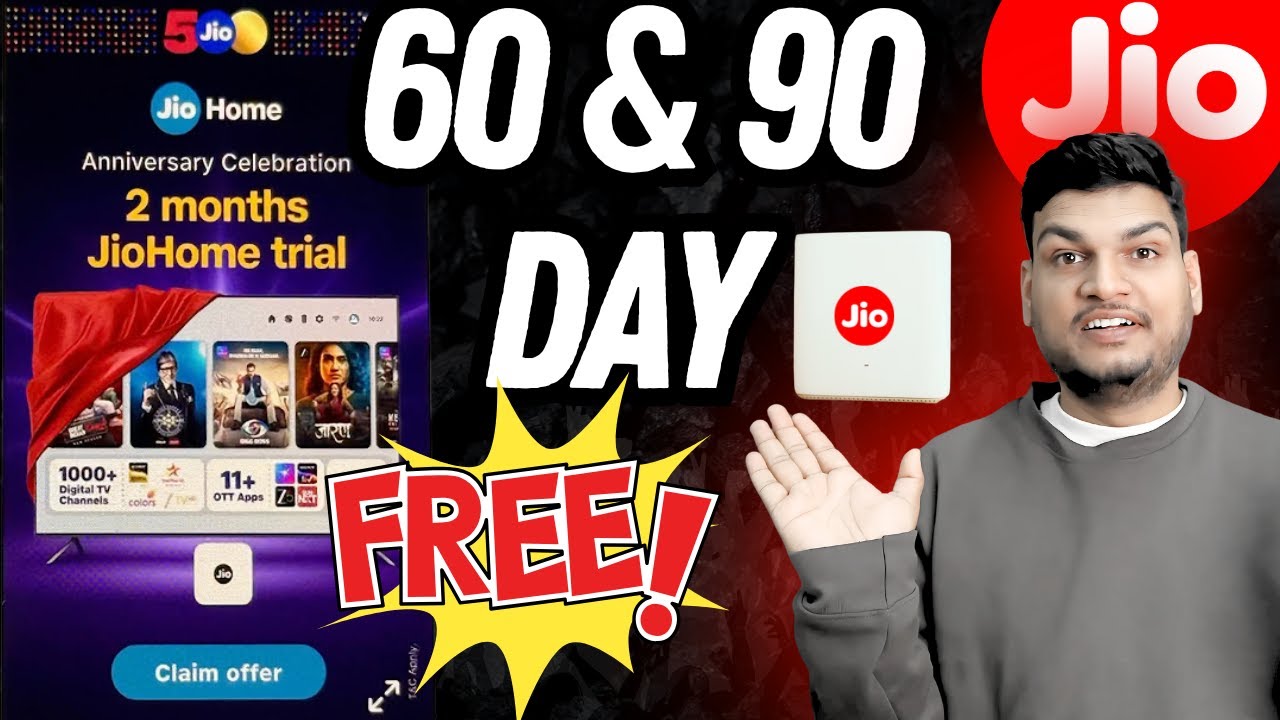 Jio AIR Fiber AND FIBER 2 Months & 90 DAYS Free Trial 2025 - FULL DETAILS OF 90 DAYS FREE OFFER