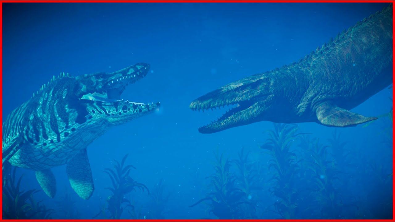 Tylosaurus VS Mosasaurus - Jurassic Clash | Jurassic World Evolution 2