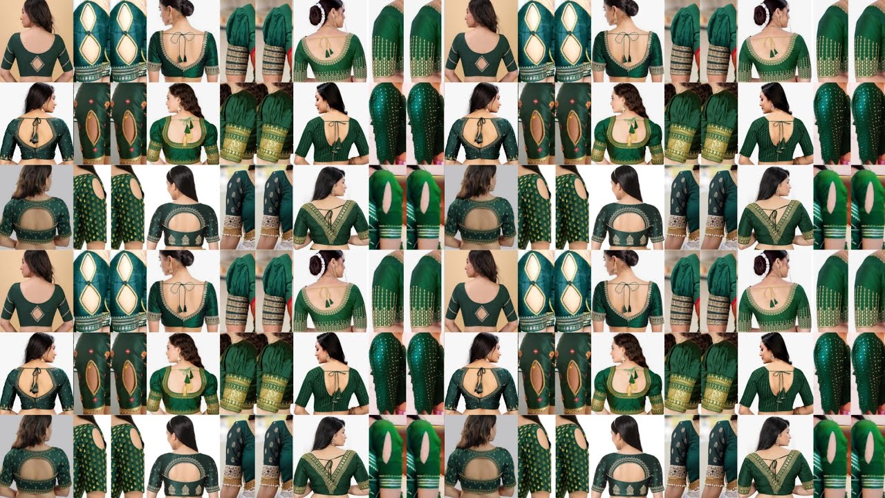 💚green colour blouse design 2025/green blouse design/blouse design/model blouse/blouse ki design