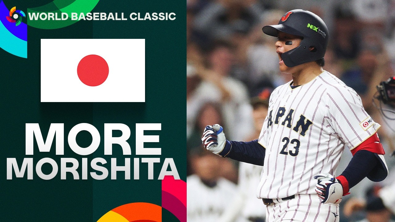 Shota Morishita's 3-run HR gives Team Japan the LEAD! (Field view + slomo!) | ネットフリックスで独占配信中