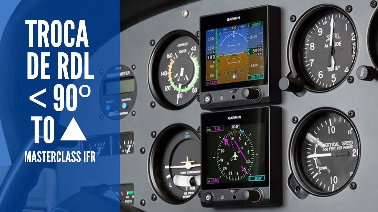 Mudança de radial MENOR que 90º  - TO - MasterClass IFR - VOR