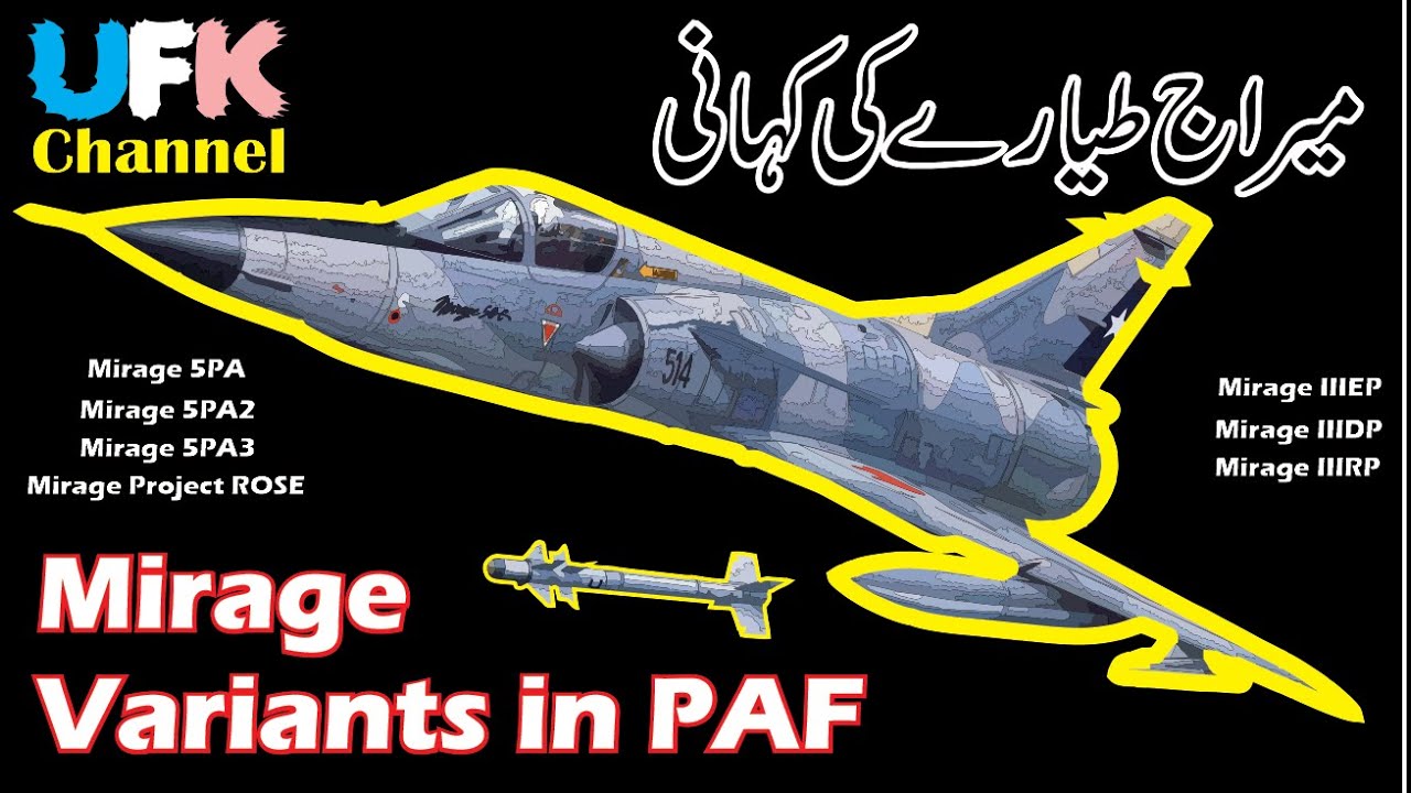 PAF Mirage. Variants of Mirage-III and Mirage-5. PAF is the Only User of Older Mirages in the World.