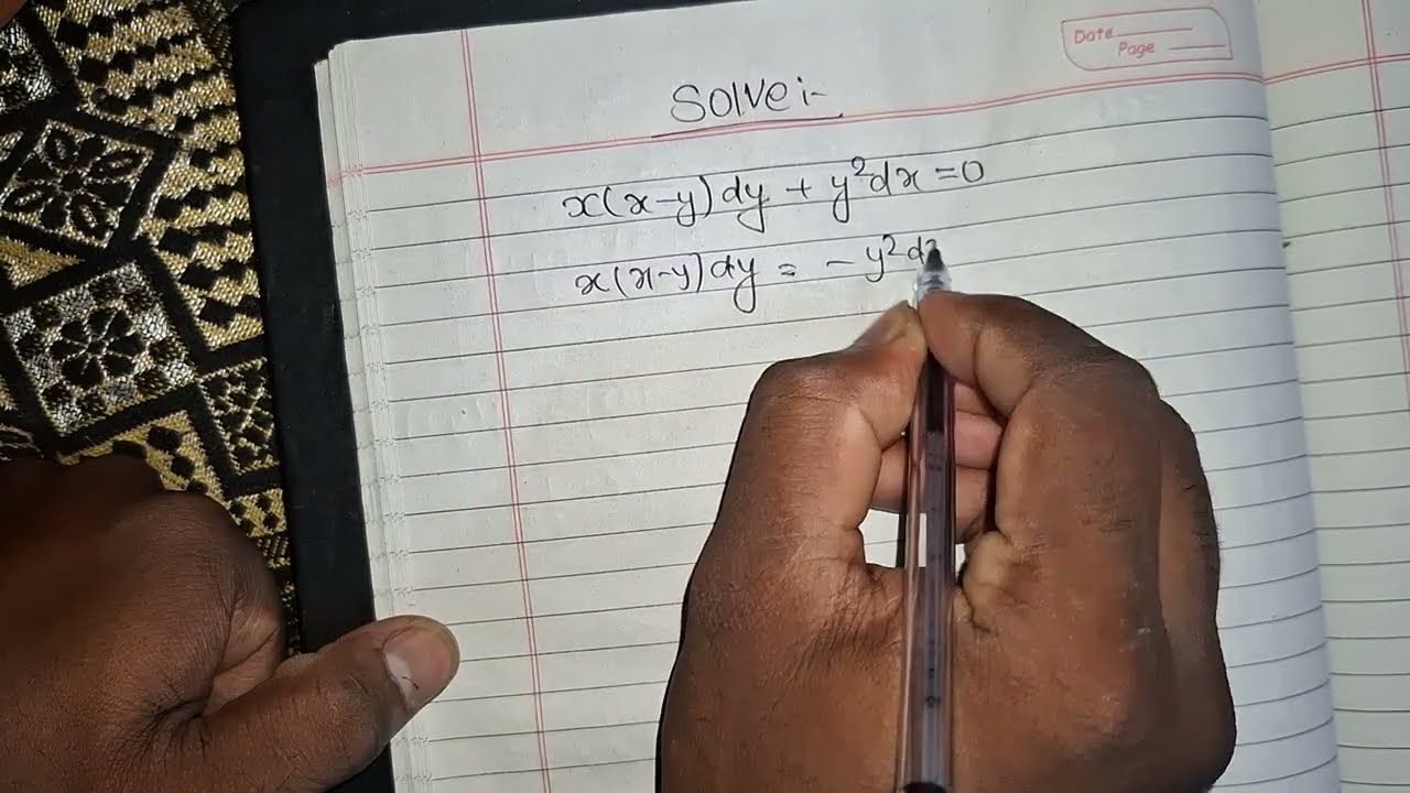 64.x(x-y)dy + y^2dx=0 | Homogenous Equation | Differental Equation  | Bsc. BA. BEd.