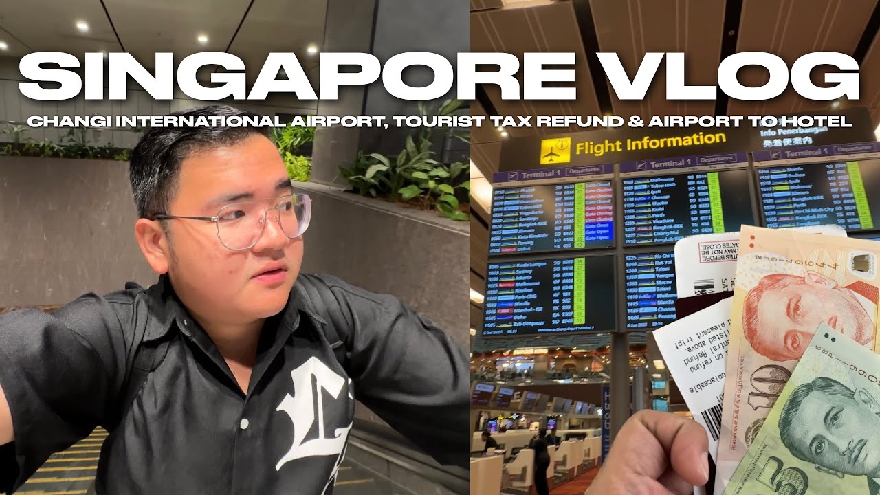SINGAPORE VLOG • Changi International Airport, Tax Refund & Hotel to Airport | Ivan de Guzman