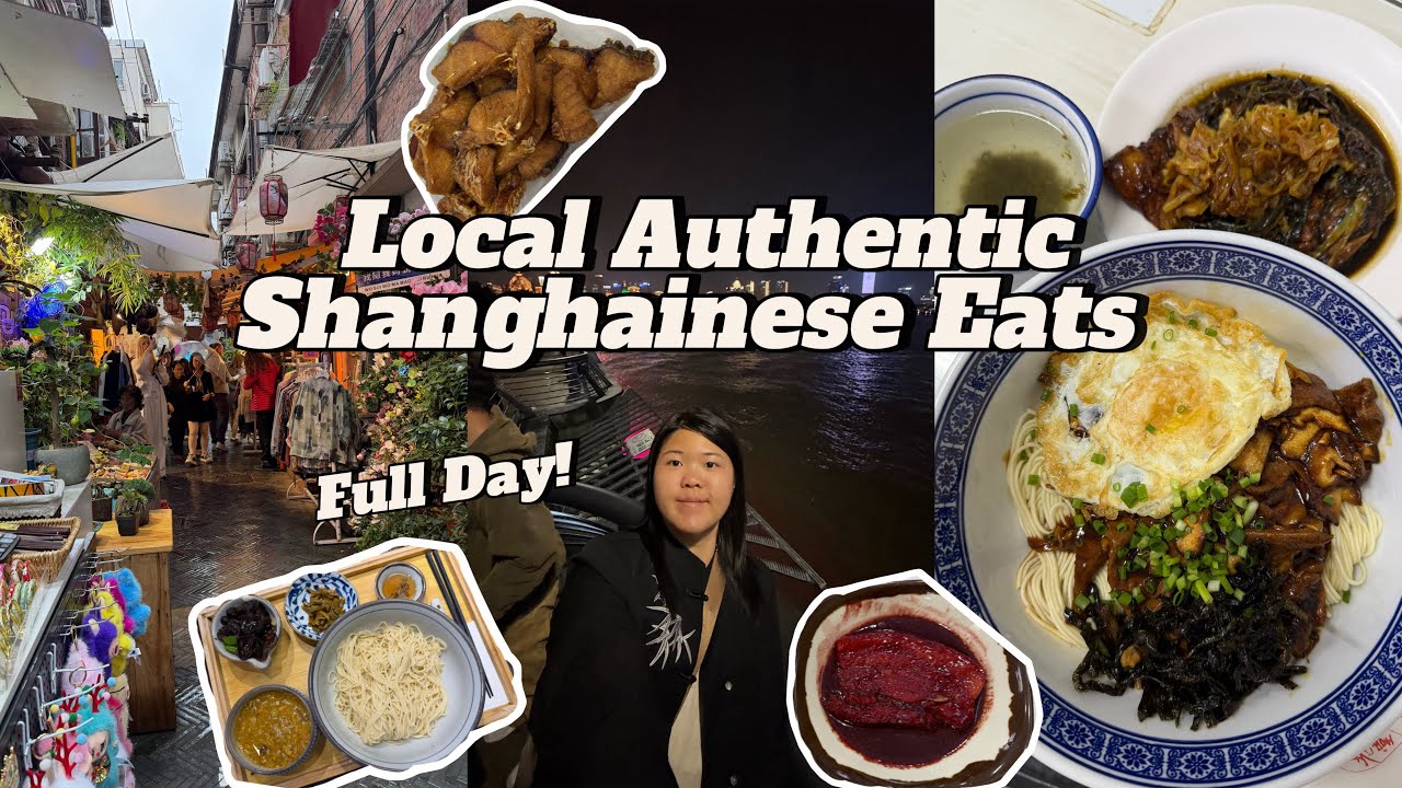 🍜Local Authentic Shanghainese Eats + Hidden Alley Noodles & Nanjing Road 🇨🇳  | Tong林