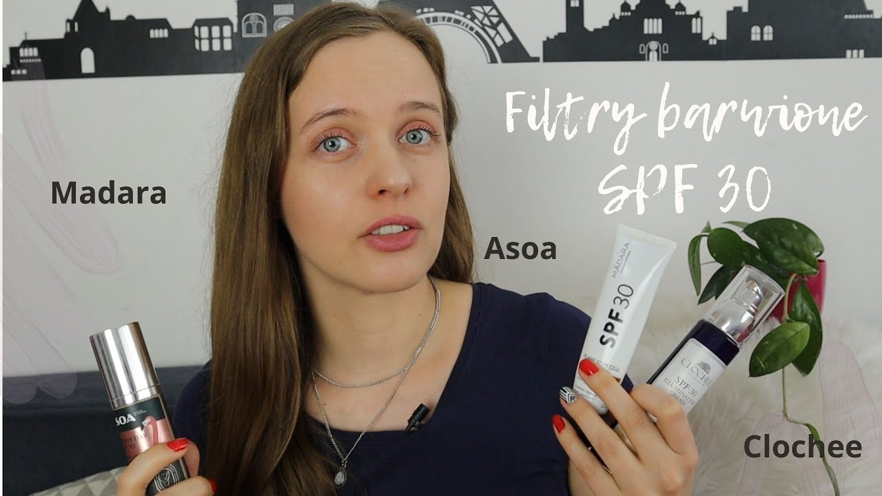 Filtry z kolorem SPF 30: por&oacute;wnanie Asoa, Madara, Clochee
