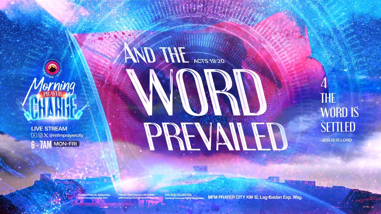 THE WORD IS SETTLED | MFM MORNING CHARGE PRAYERS | 12-02-2026 | MFM PRAYER CITY