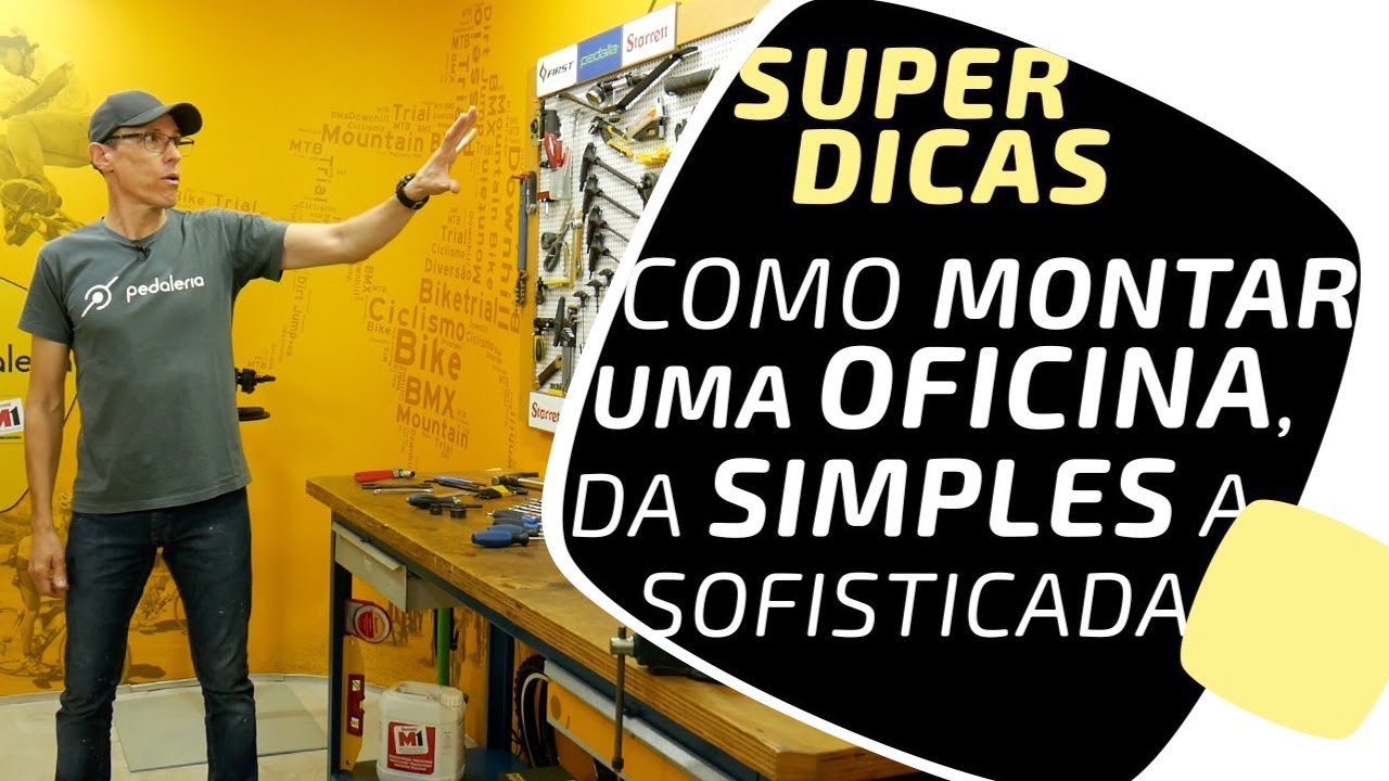 Quer começar uma oficina de bikes na garagem de casa? Tudo que é preciso pra isso. Pedaleria