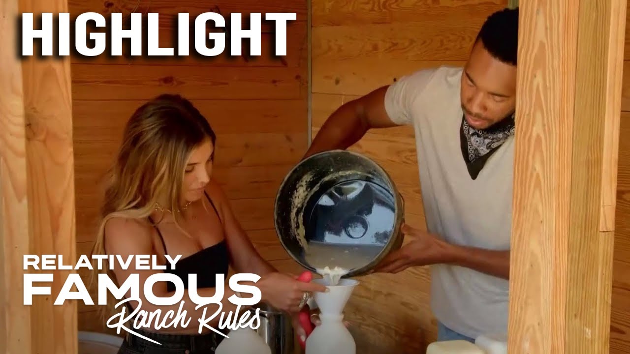 Taylor Hasselhoff ATTEMPTS to Feed a Baby Calf | Relatively Famous | E!