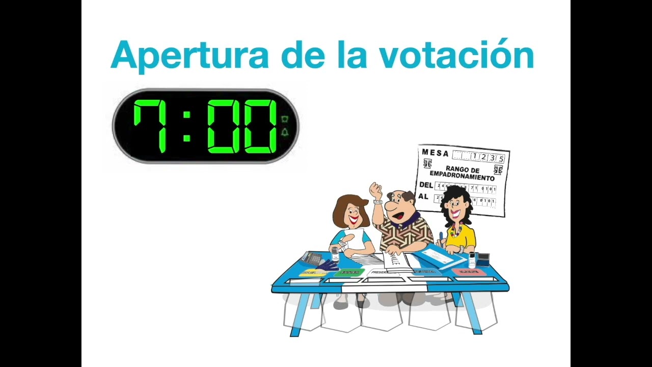 1. Apertura de la Votación
