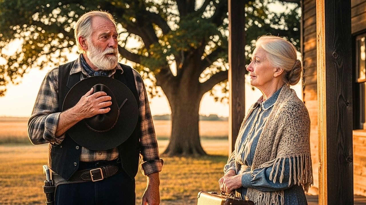 Before Locking Up, the Old Rancher Found an Elderly Woman Waiting Under His Oak Tree