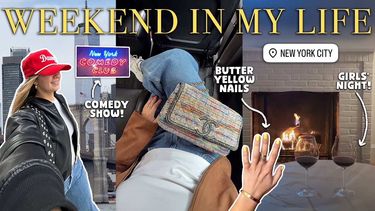cozy NYC weekend vlog 🚕🌧️ rainy day plans, girl time & things to do in the city