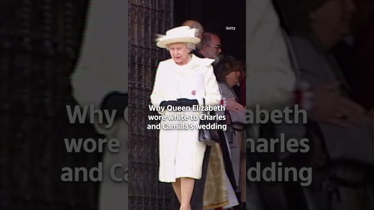 Why Queen Elizabeth wore white to Charles and Camilla&rsquo;s wedding