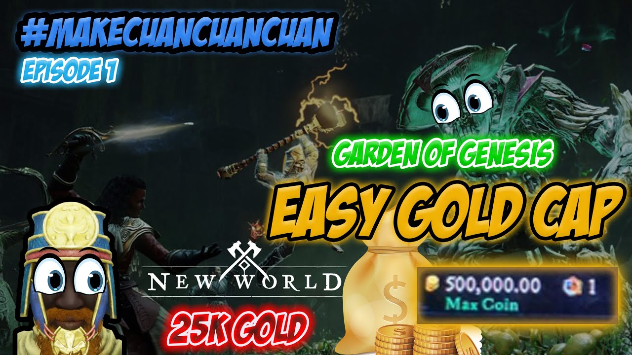 #MAKECUANCUANCUAN GARDEN OF GENESIS DAILY ACTIVITY EASY GOLD CAP - NEW WORLD