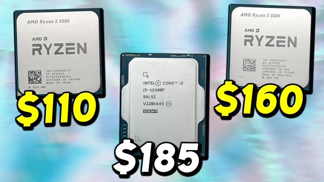 Ryzen 5 5500 vs Ryzen 5 5600 vs i5-12400 - What's the BEST CPU for Value?