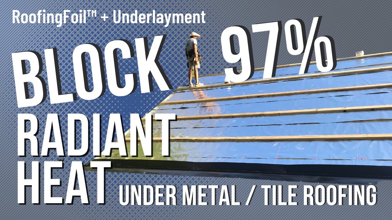 Metal Roof Installation Over Existing Roof Using RoofingFoil To Reflect The Heat- DIY System