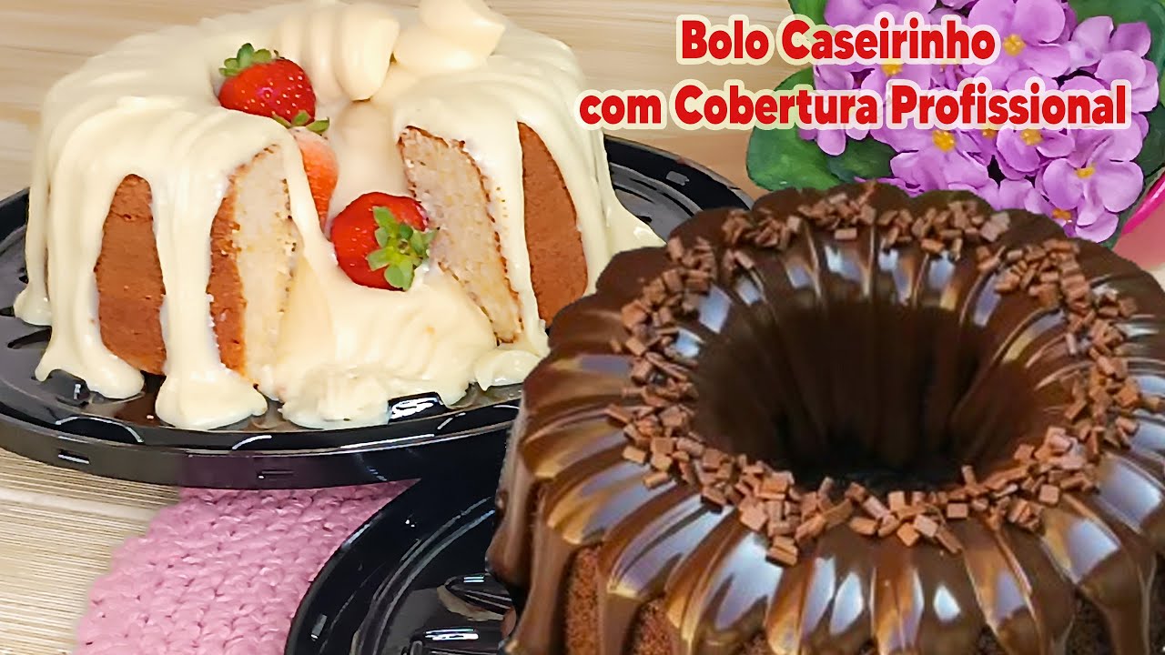 Bolo Caseiro com Cobertura Profissional de Confeitaria! Todos os segredos para a cobertura perfeita!