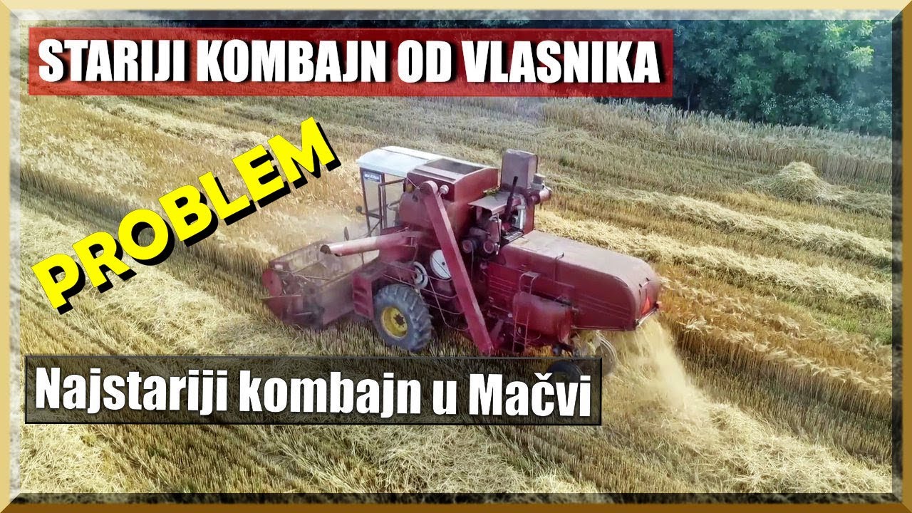 Vlasnik i kombajn od 53 god. Stao kombajn Garganel - Žetva