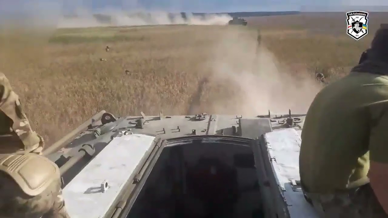 Ukraine - XX.09.2023. Training Footage. Mechanized Company Of The Kastuś Kalinoŭski Regiment.