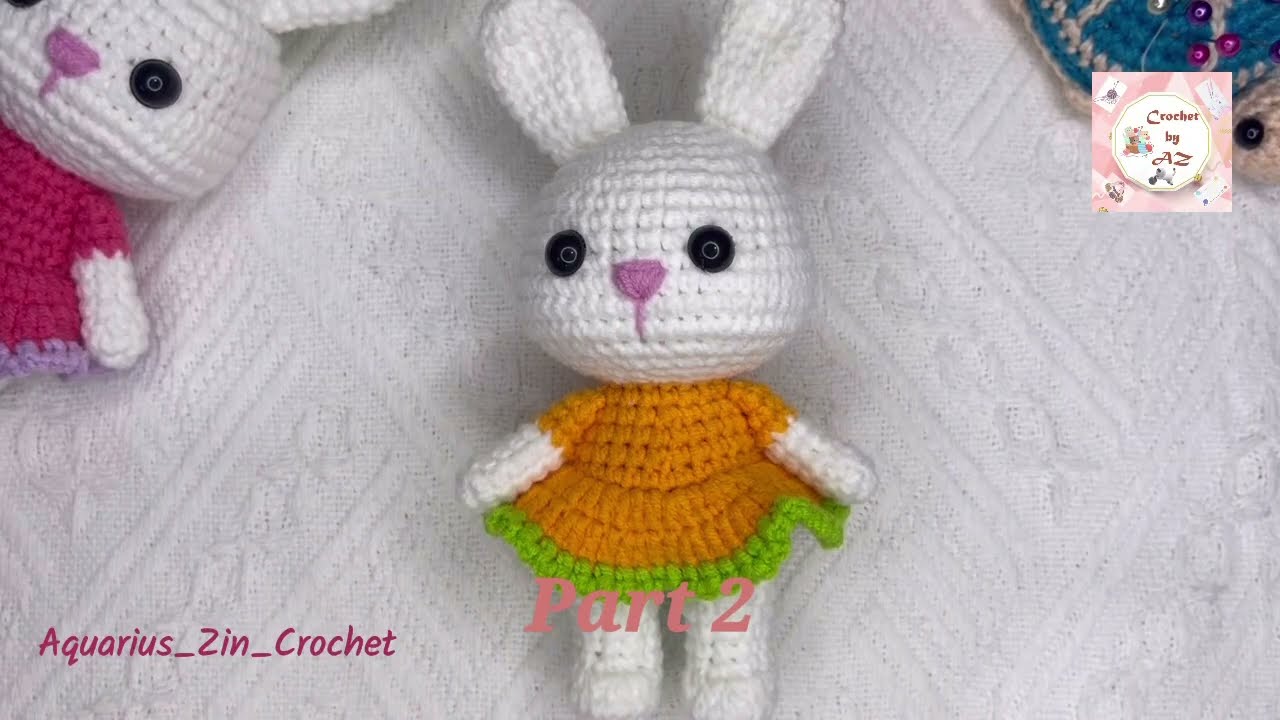 #5 | Part 2/2: Head, Ears and Assembling | Bunny Girl Crochet Tutorial (step by step for beginners)
