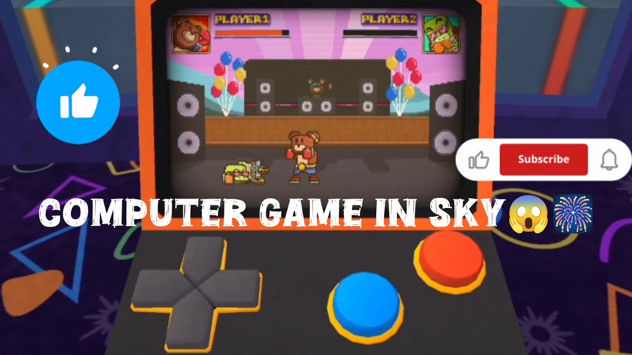 Bear is playing computer game in sky 😱🎆⭐#viral #video #popular #public #fypシ #trending #superbear 