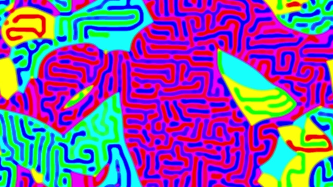 reaction diffusion experiment random kernels 01 prs 076   competing regions with patterns