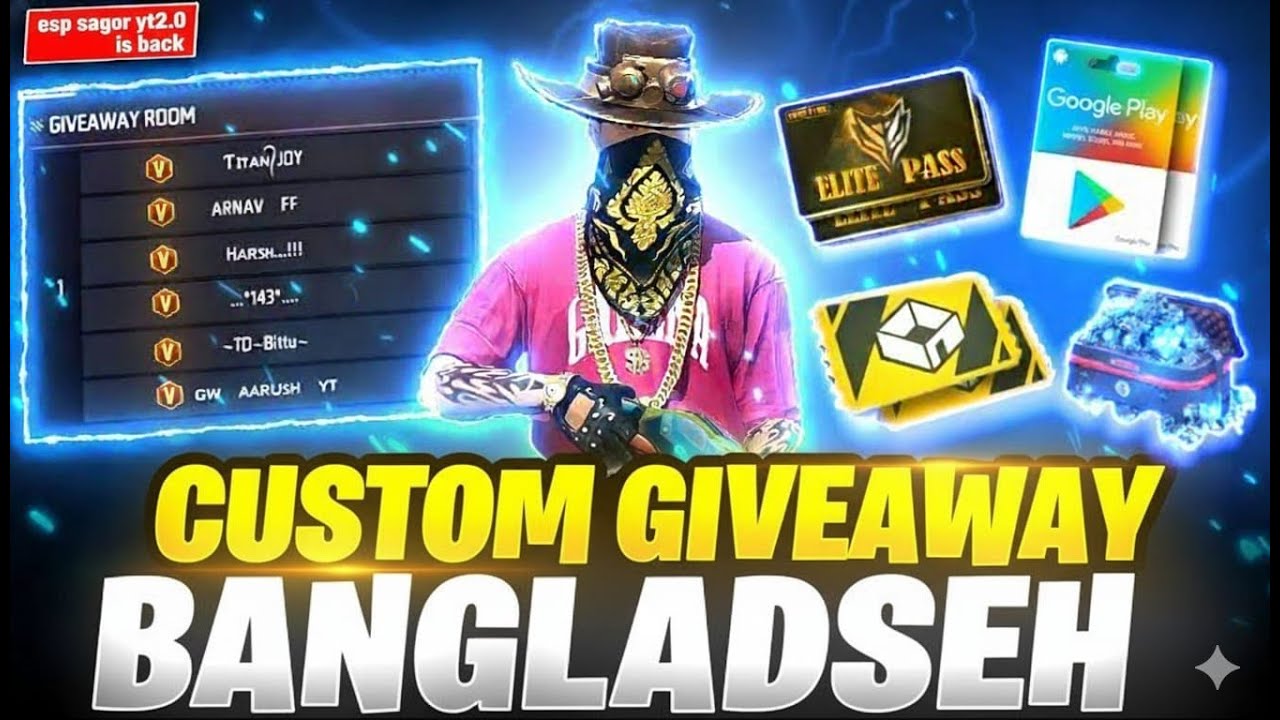 🔥 Free Fire Live | ESP SAGOR YT 2.0  | Daily Paid Match + Squad Rush Gameplay 🔥