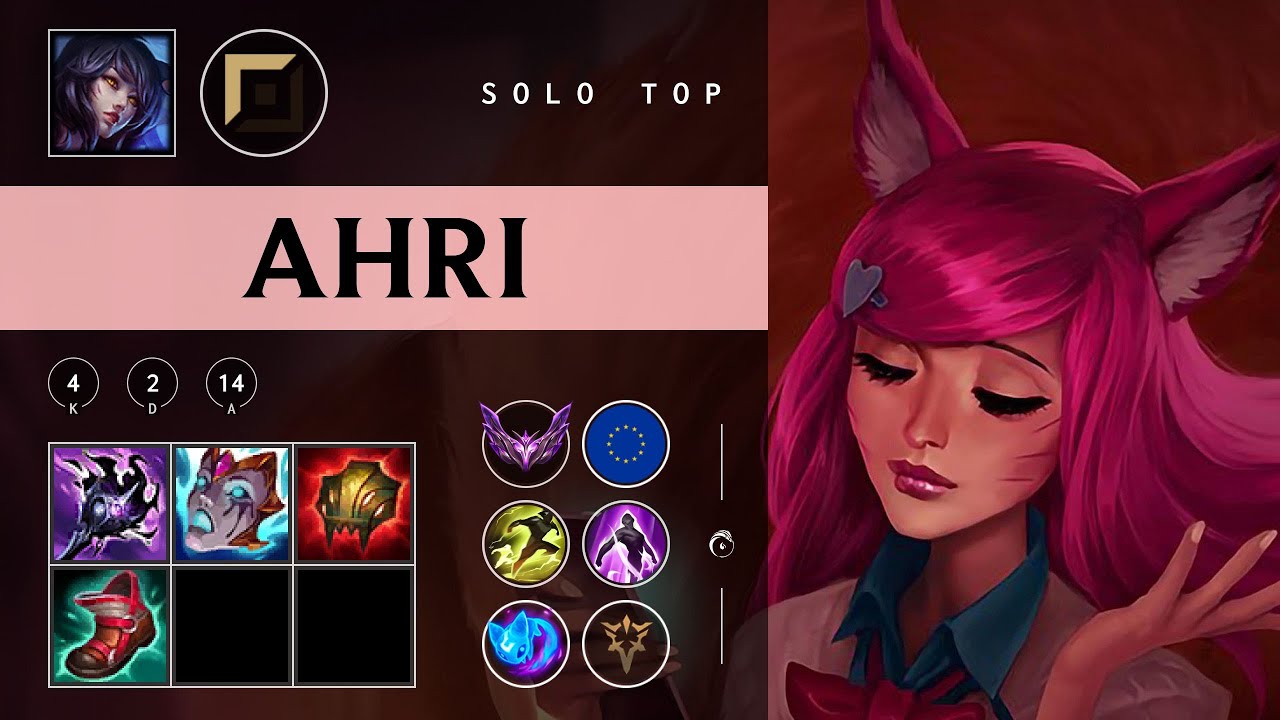 Ahri Top vs Yorick - EUW Master Patch 25.24
