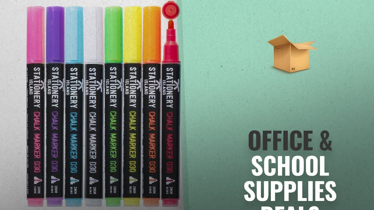 Save Big On Office & School Supplies: Stationery Island Chalk Pens D30 3mm Fine Bullet Nib - Dry