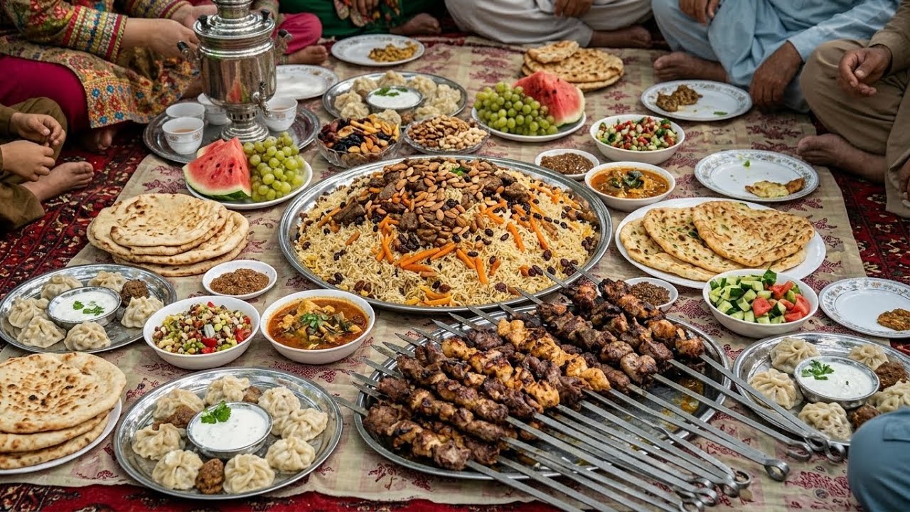 What Do Afghans Eat During Picnics and Family Outings? 🇦🇫🍖😋