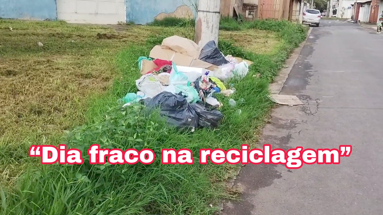 Quase não achei nada hoje na reciclagem | realidade das ruas | Vlog Real