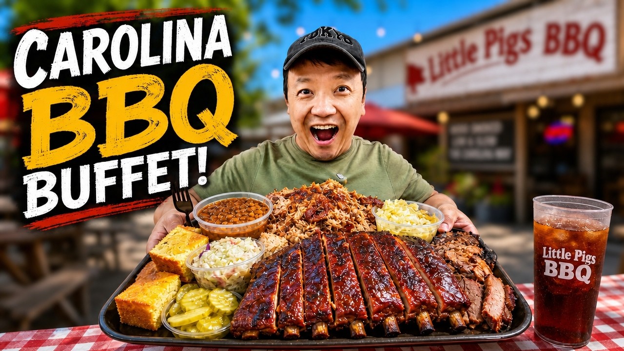 INSIDE the MOST POPULAR All You Can Eat CAROLINA BBQ BUFFET in Columbia South Carolina 🔥🍖