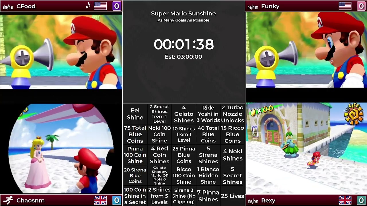 Get Yourself Bingoing Series 2: Super Mario Sunshine | MATCH 1 - PRE-MENTORING