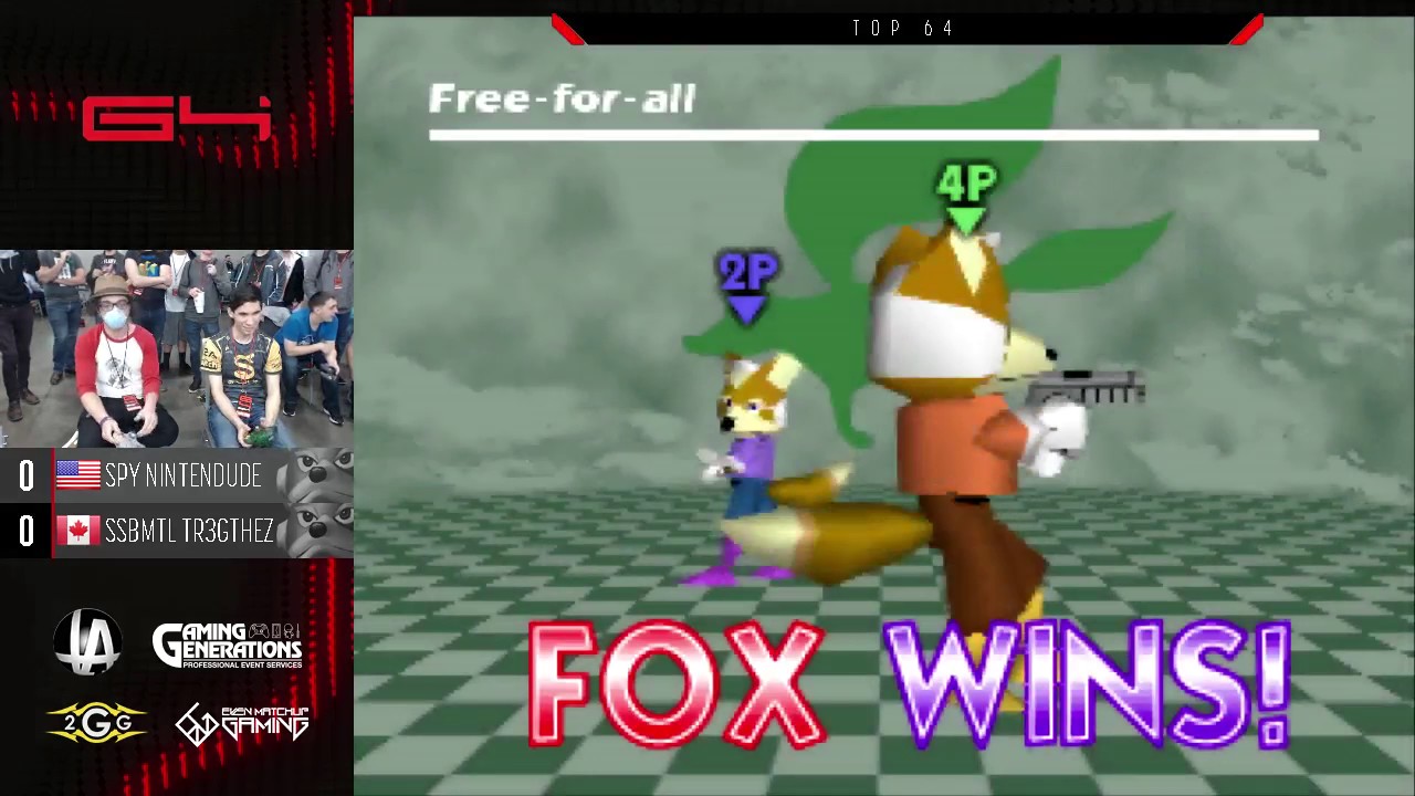 G4 - Top 64 - SPY | Nintendude Vs. SSBMTL | TR3GtheZ - SSB64