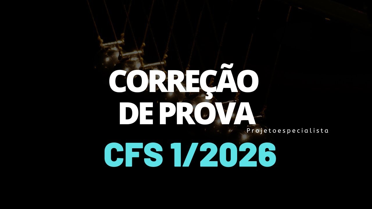 Correção e Comentários da prova da EEAR |  CFS 1/2026