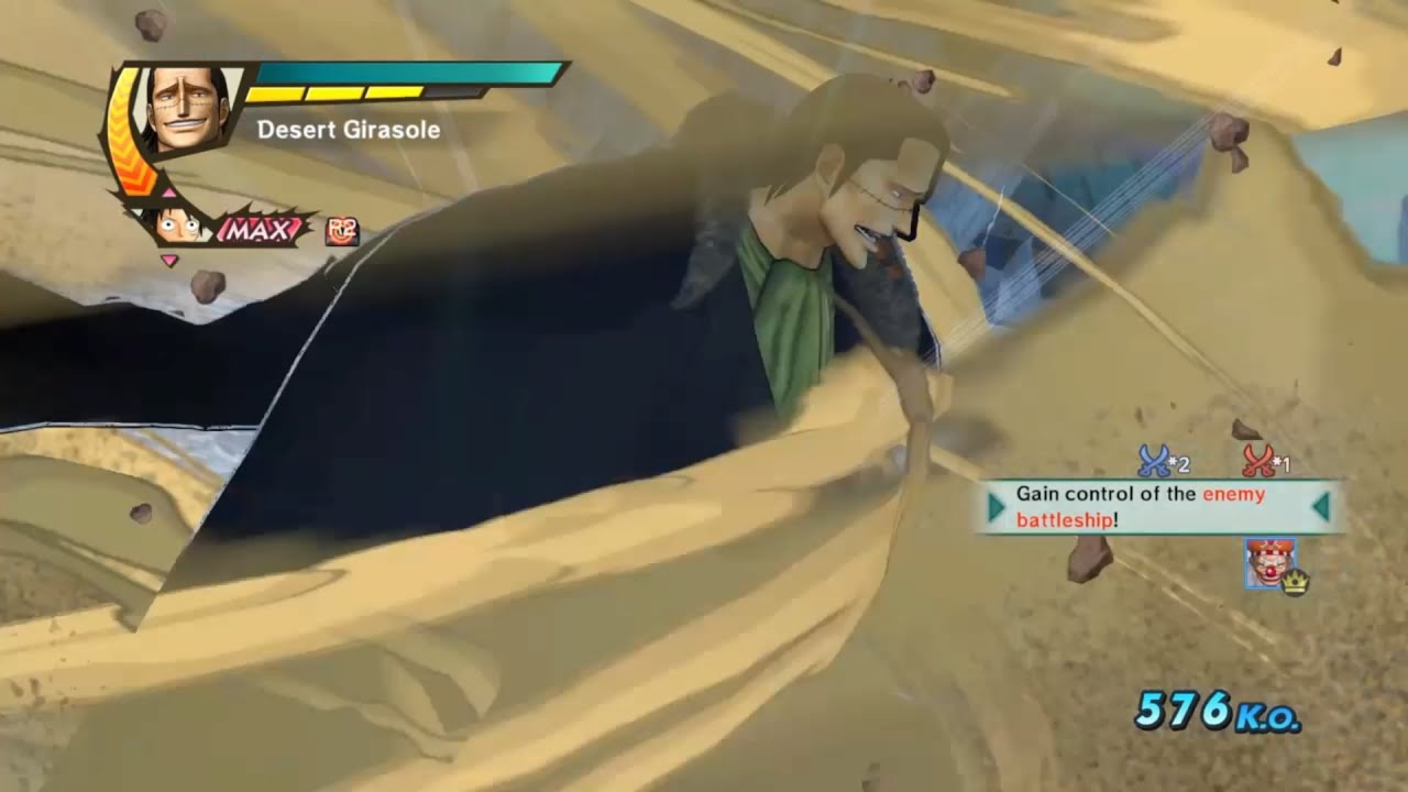 One Piece Pirate Warriors 3 Crocodile Level 100 Gameplay