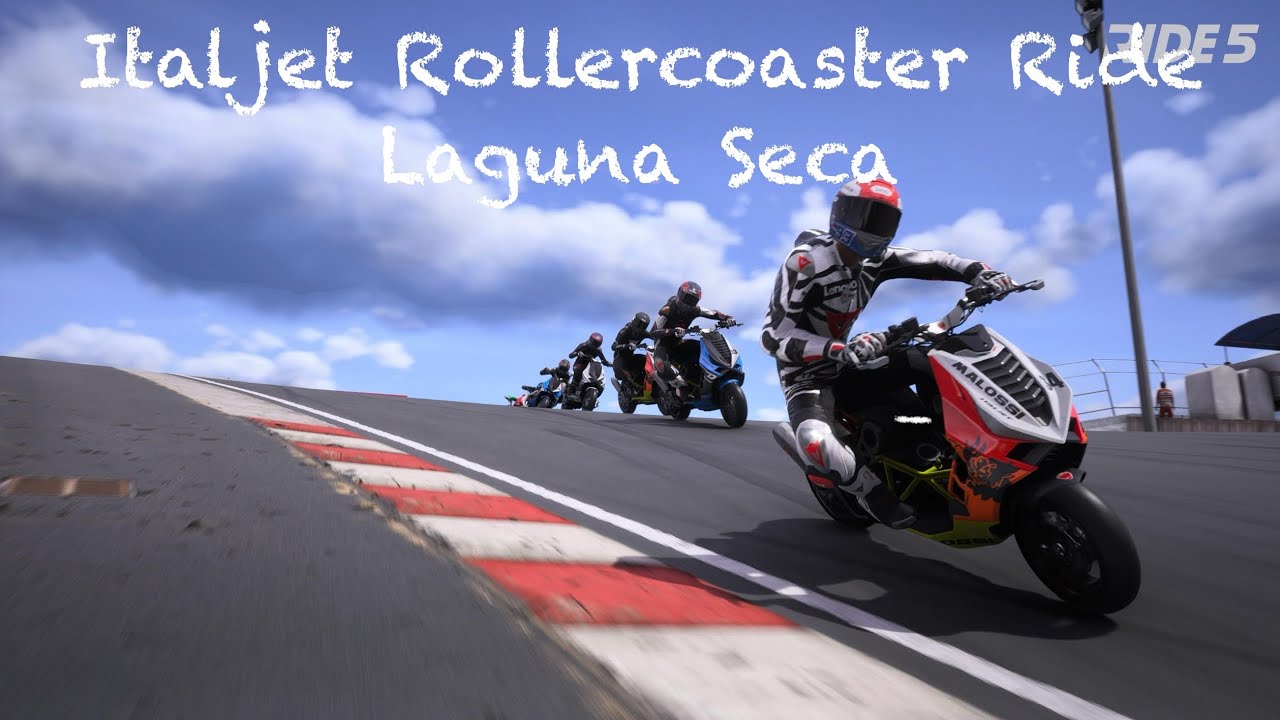 Italjet Dragster 200 From Laguna Seca - Tough Crazy Race